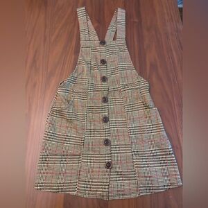Urban Outfitters Brown Tan Buttoned Jumper Dress Women’s Medium
